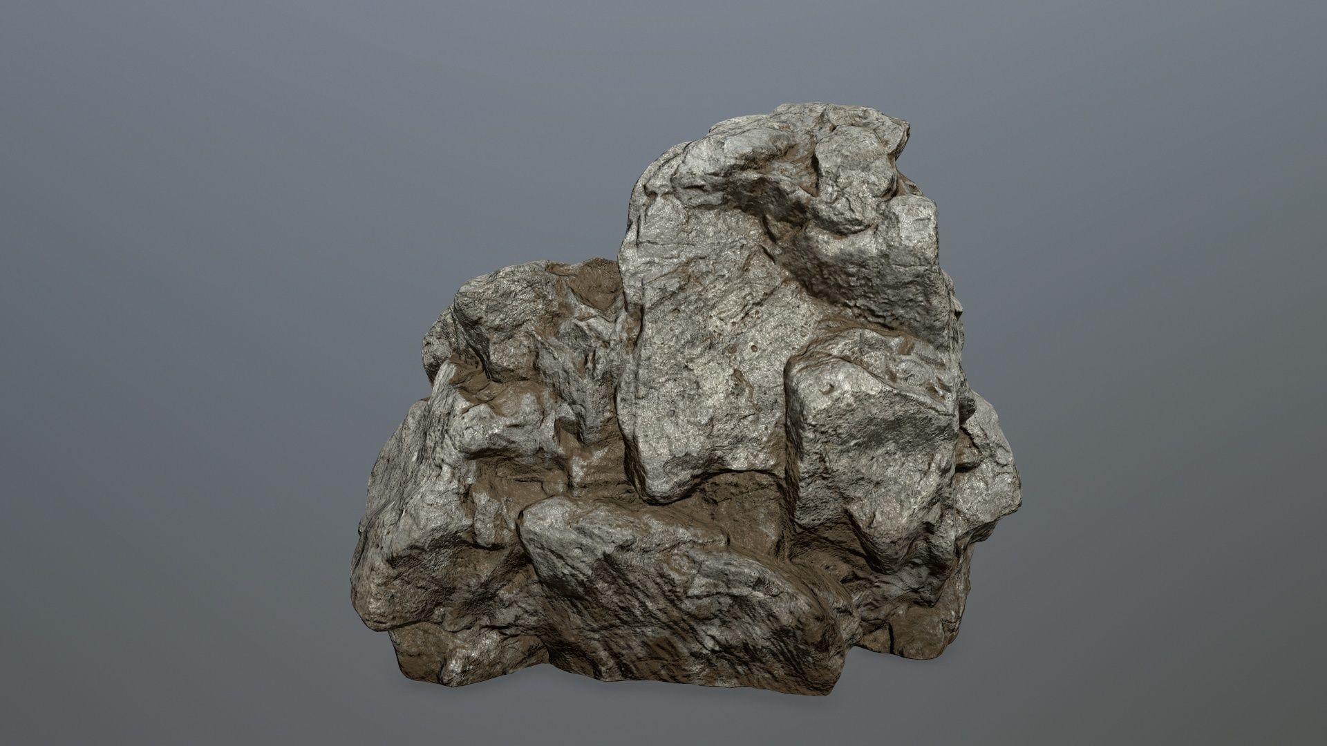 desert rocks Low-poly 3D model_25