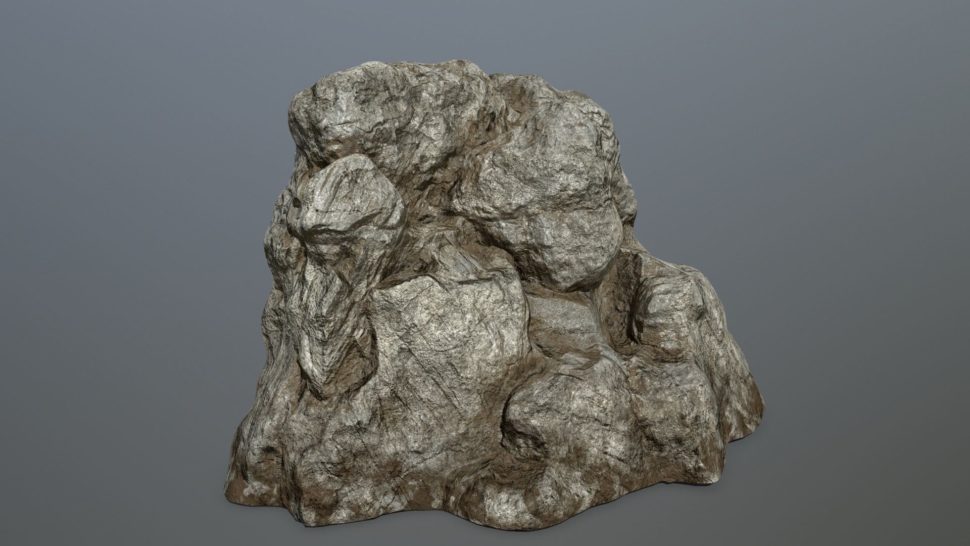 desert rocks Low-poly 3D model_19