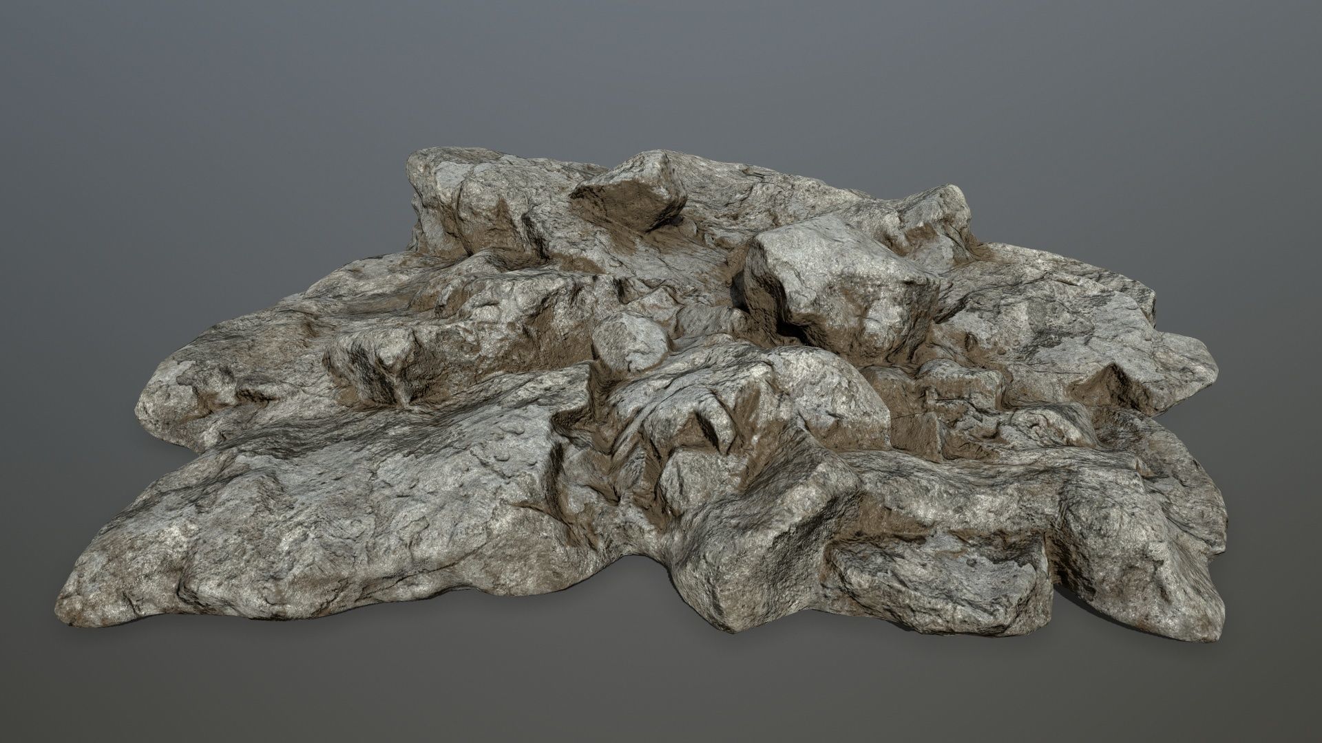 desert rocks Low-poly 3D model_20