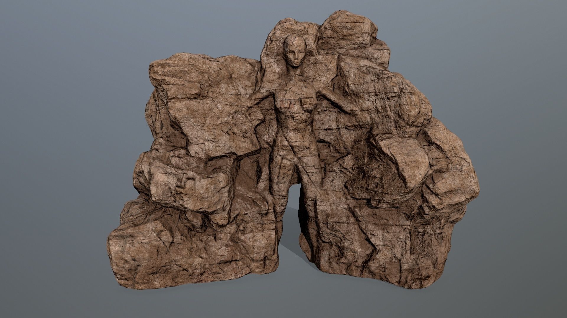 desert rocks  Low-poly 3D model_21