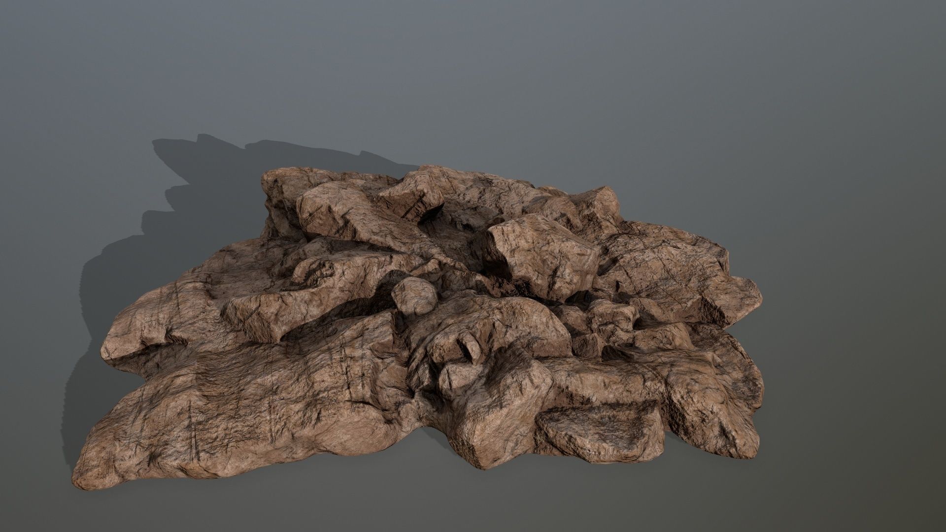 desert rocks  Low-poly 3D model_24