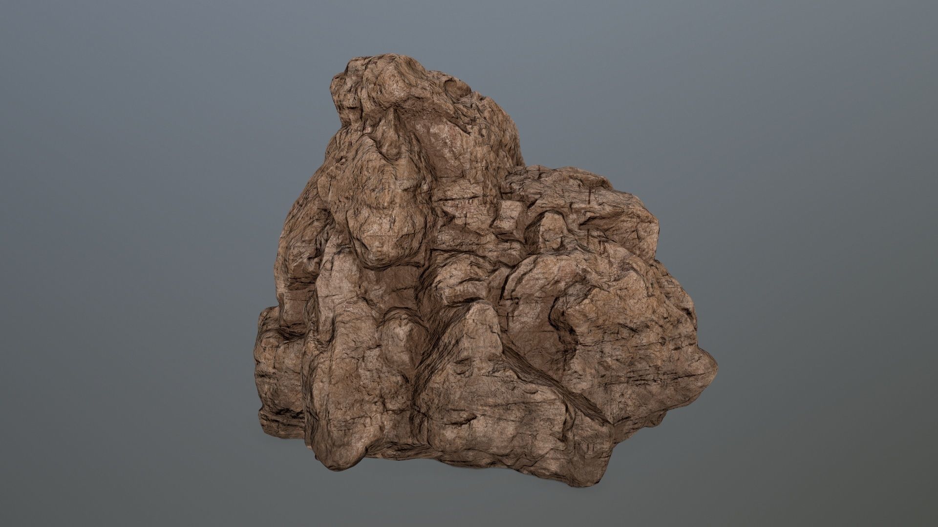desert rocks  Low-poly 3D model_26