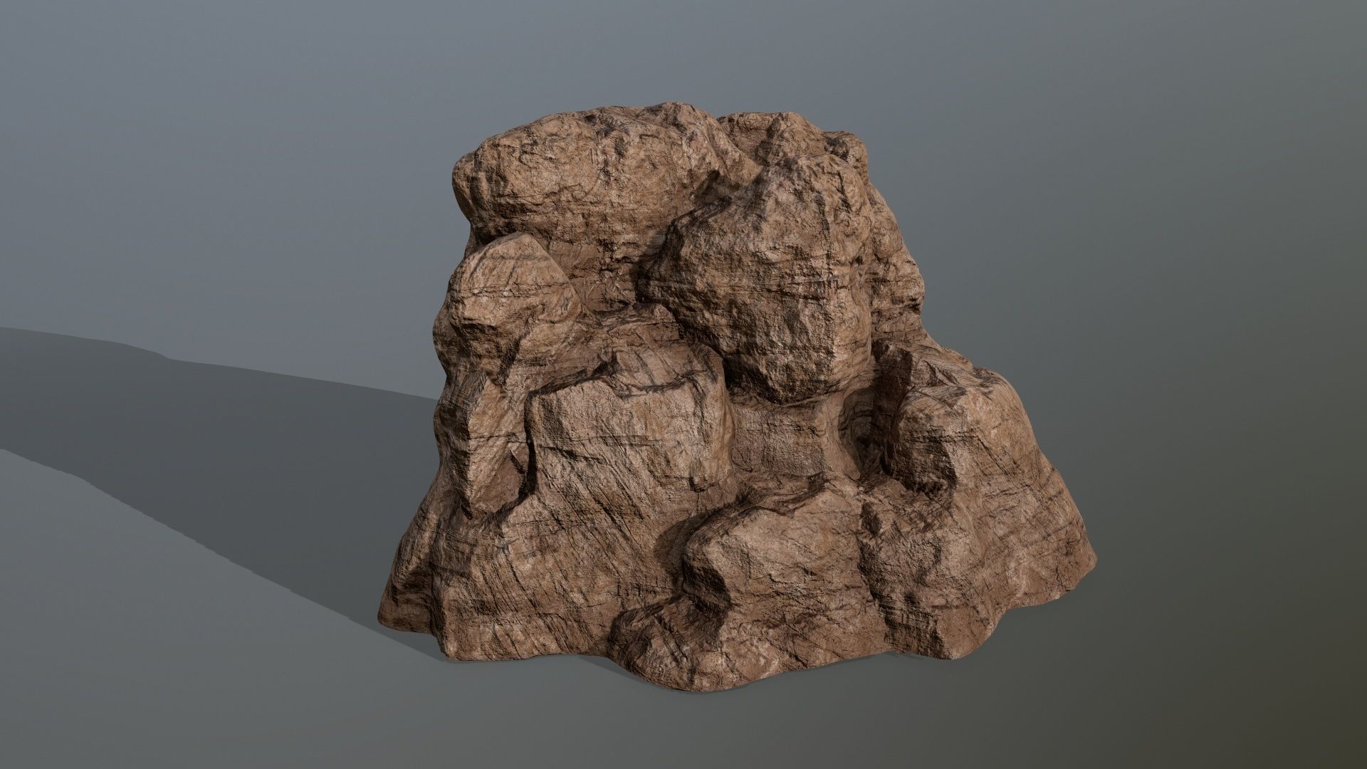 desert rocks  Low-poly 3D model_18