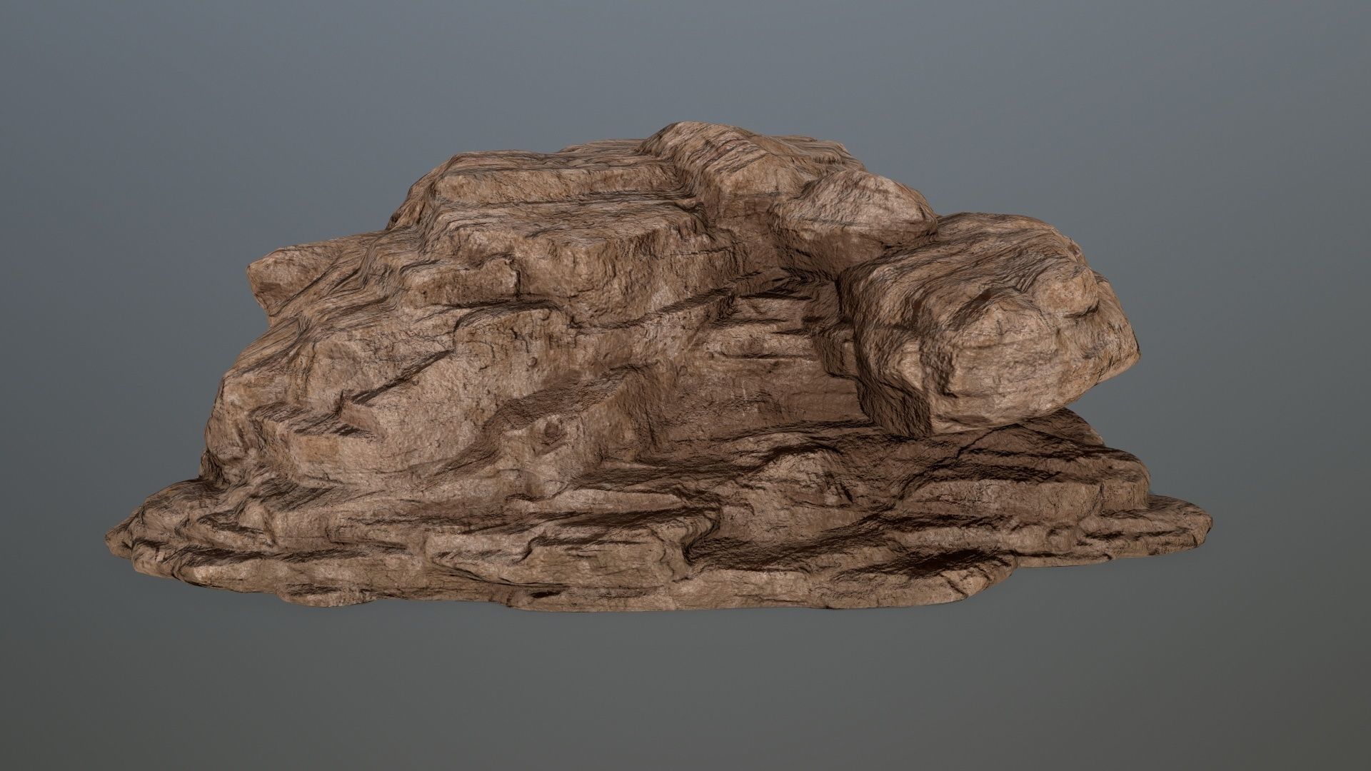 desert rocks  Low-poly 3D model_23