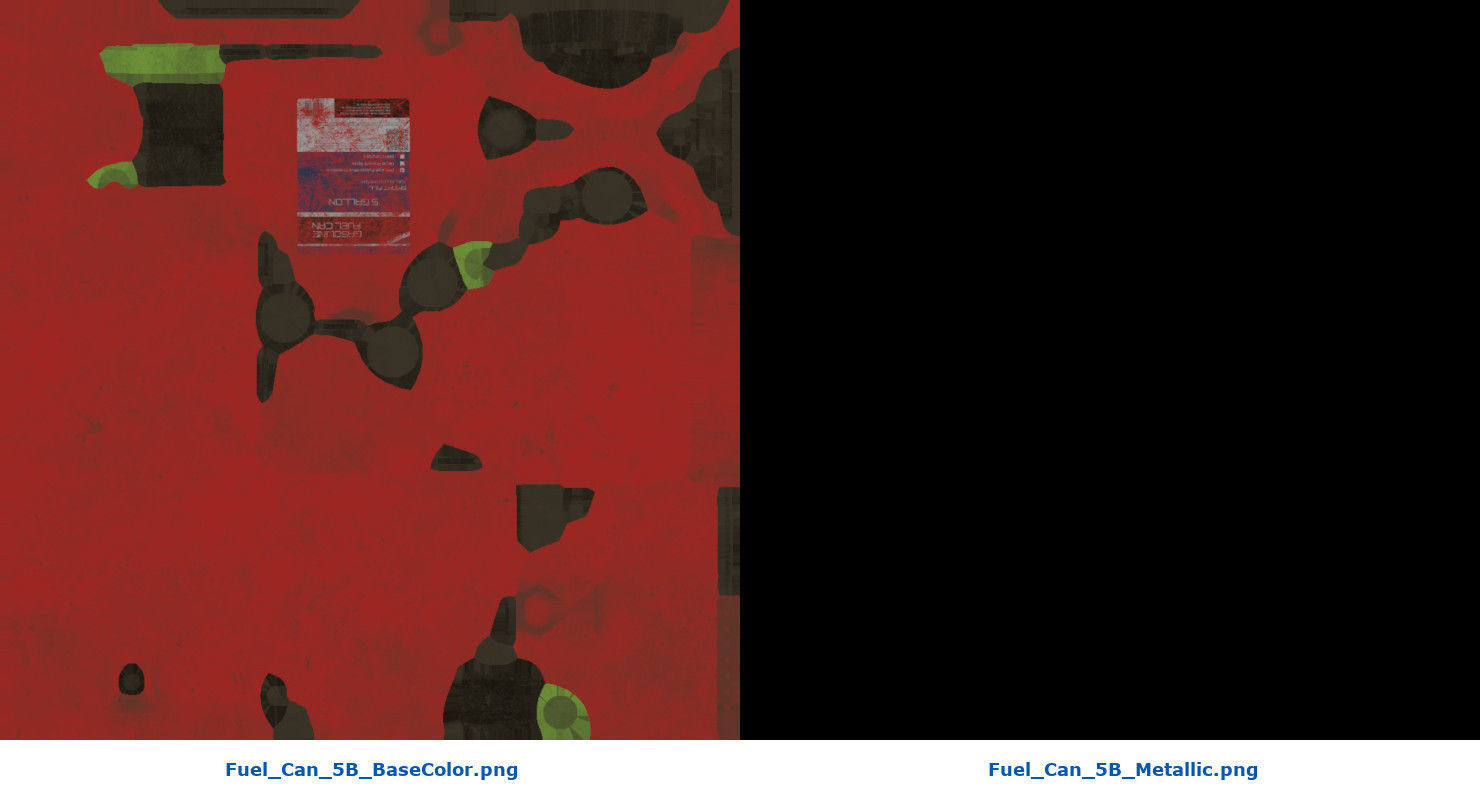 Fuel Can 5B Low-poly 3D model_7