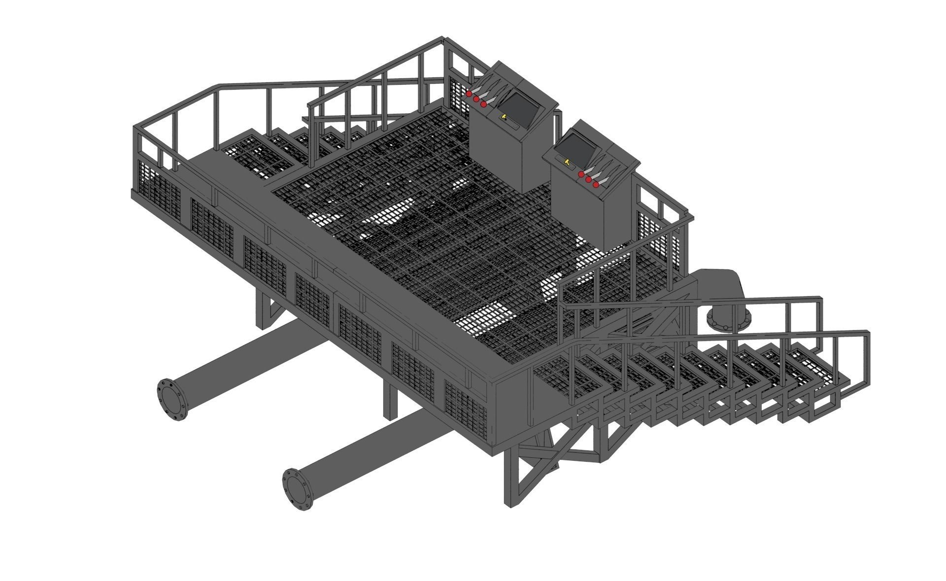 Control Station 3D model_6