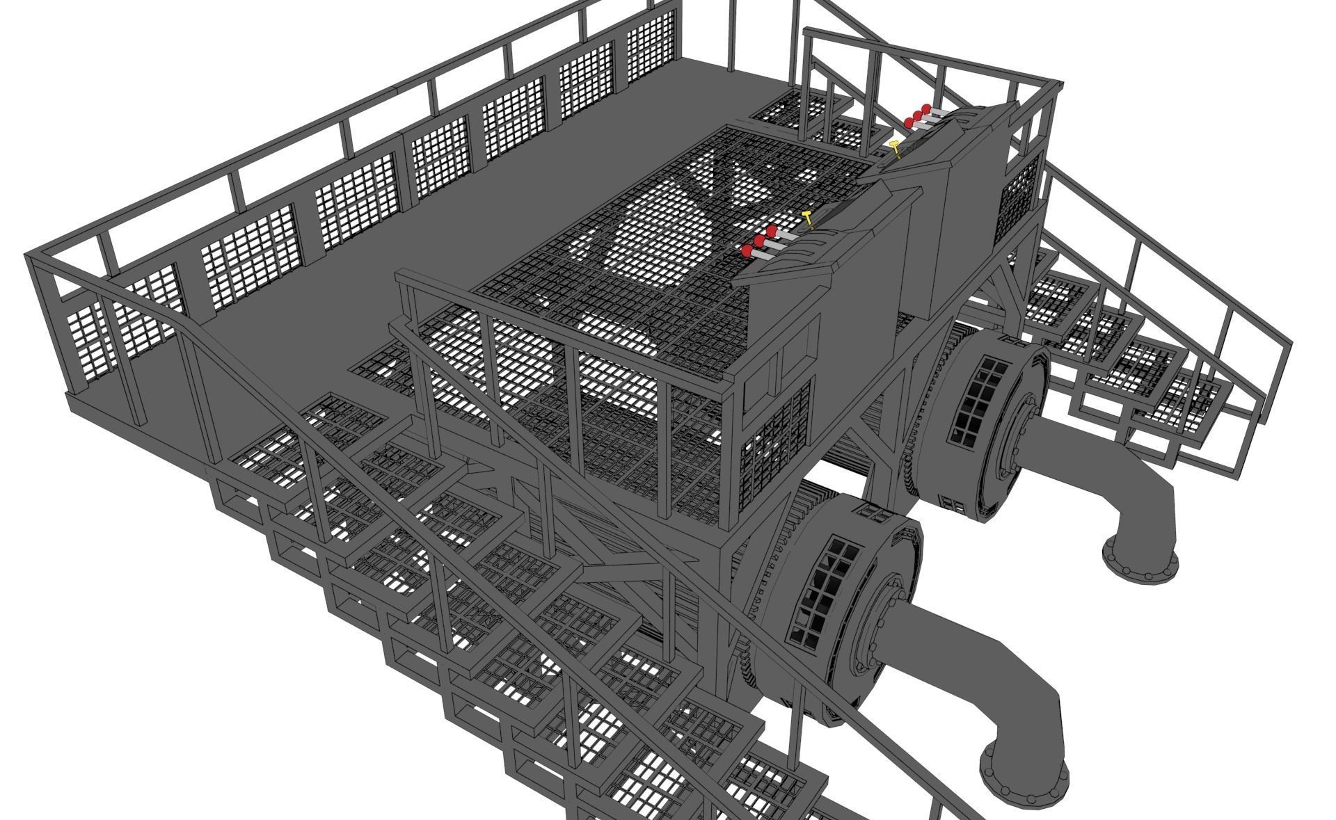 Control Station 3D model_7