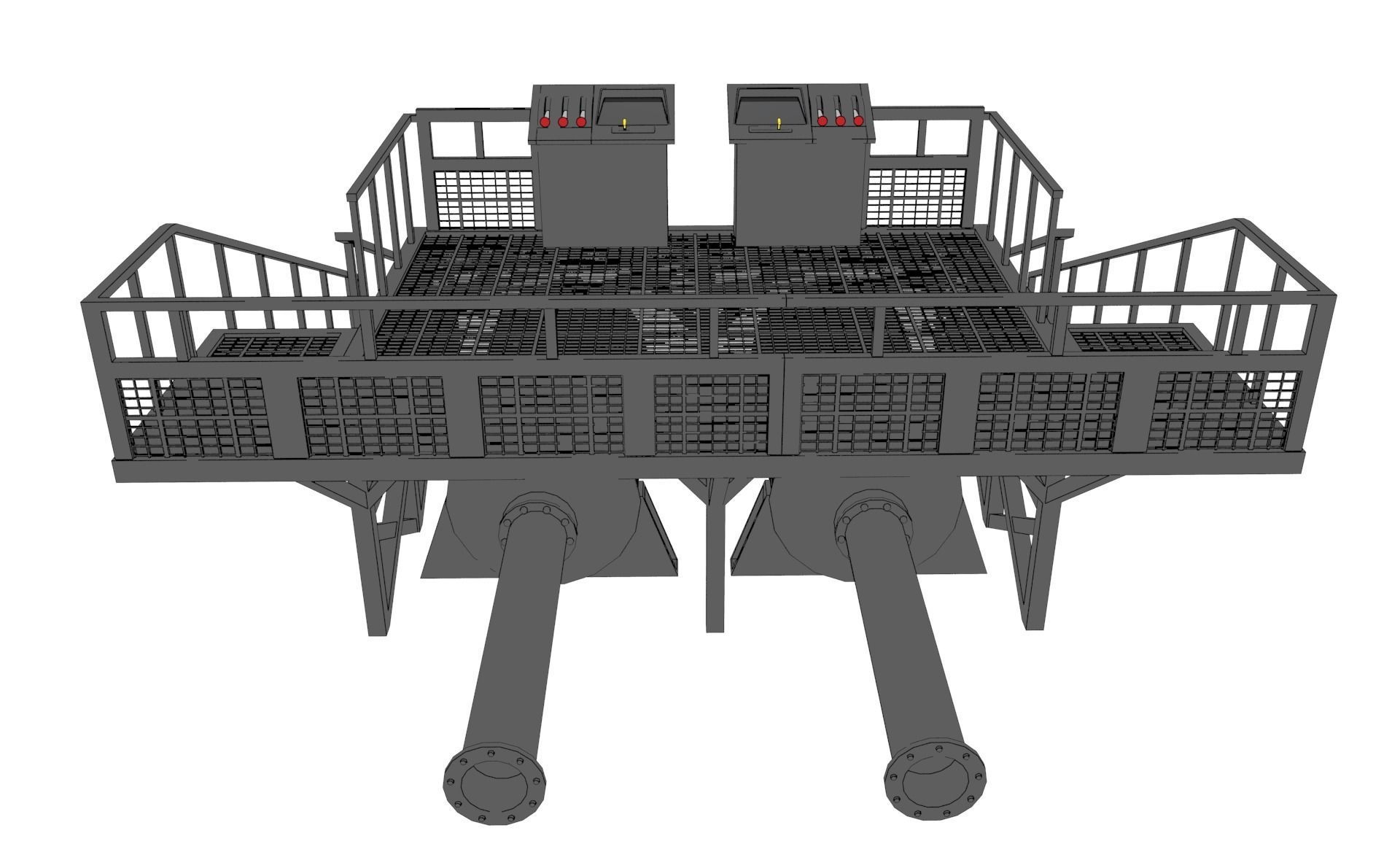 Control Station 3D model_14