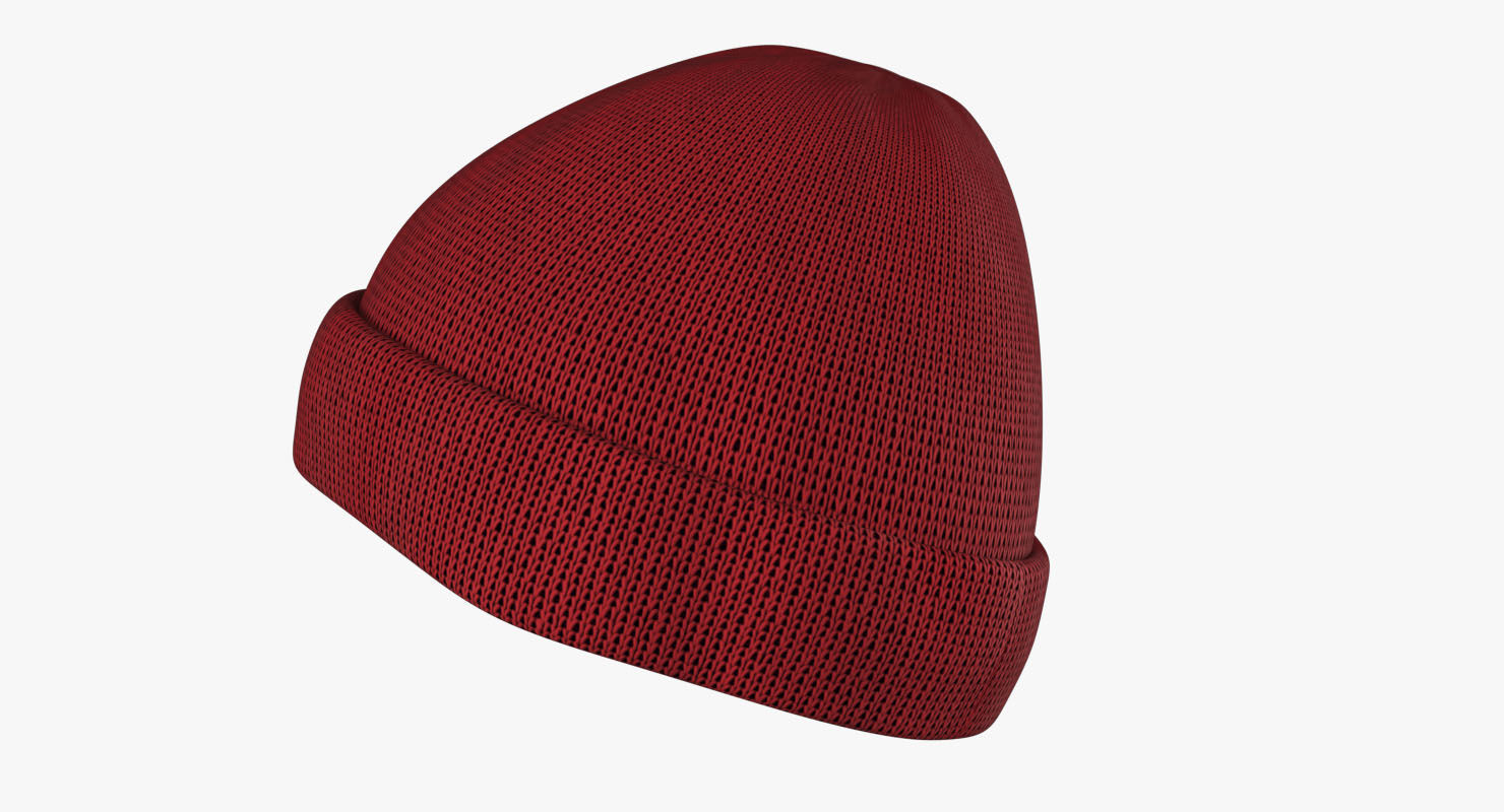 Beanie Hat  Low-poly 3D model_2