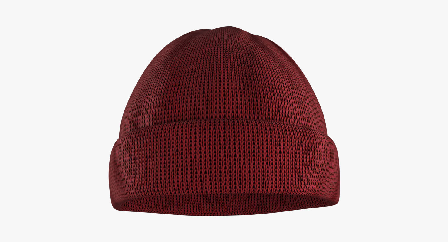 Beanie Hat  Low-poly 3D model_5