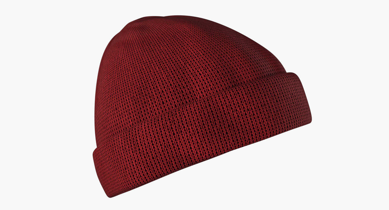 Beanie Hat  Low-poly 3D model_3