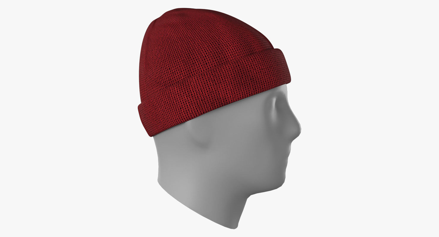Beanie Hat  Low-poly 3D model_6
