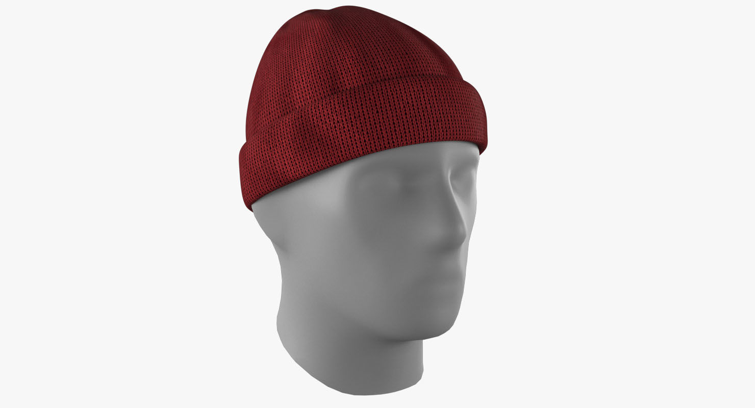 Beanie Hat  Low-poly 3D model_7