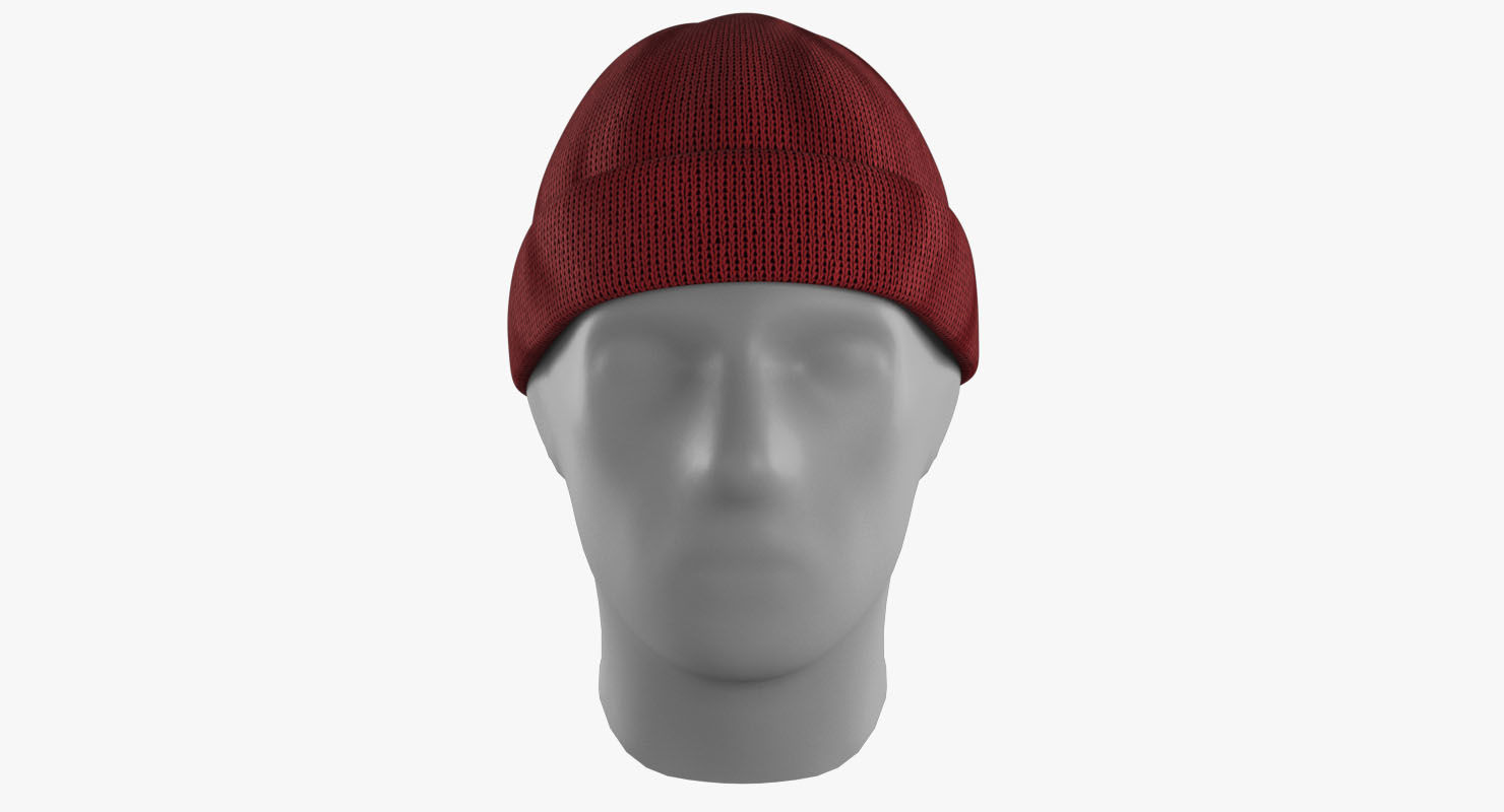 Beanie Hat  Low-poly 3D model_8