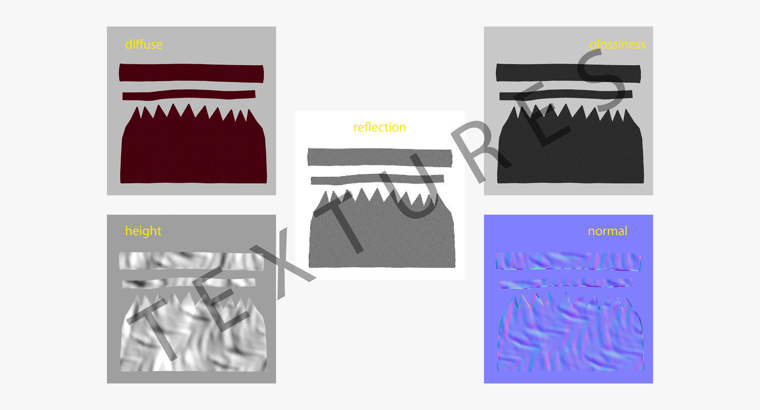 Beanie Hat  Low-poly 3D model_16