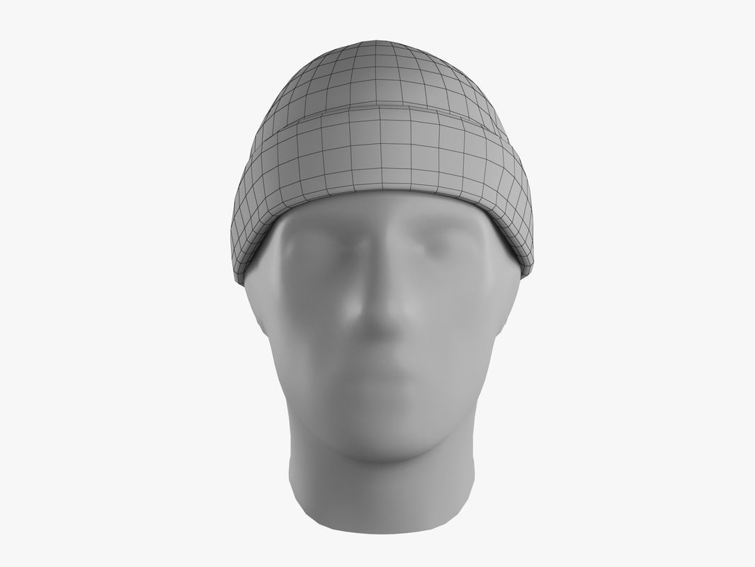 Beanie Hat  Low-poly 3D model_13