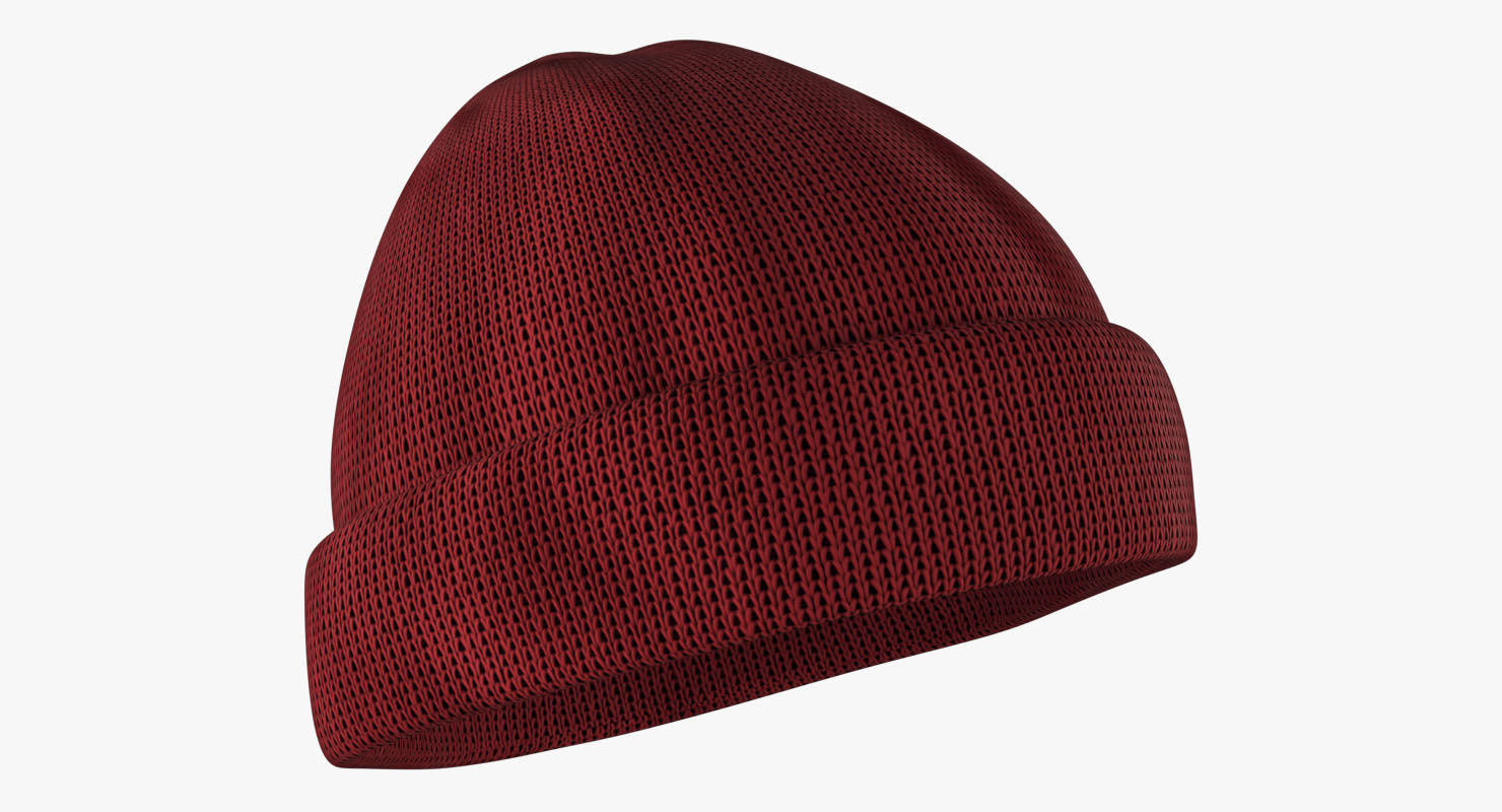 Beanie Hat  Low-poly 3D model_4