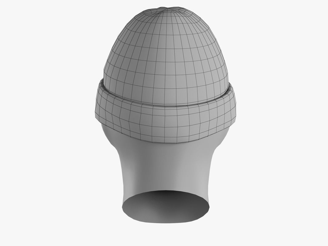 Beanie Hat  Low-poly 3D model_14