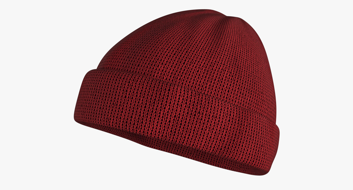 Beanie Hat  Low-poly 3D model_1