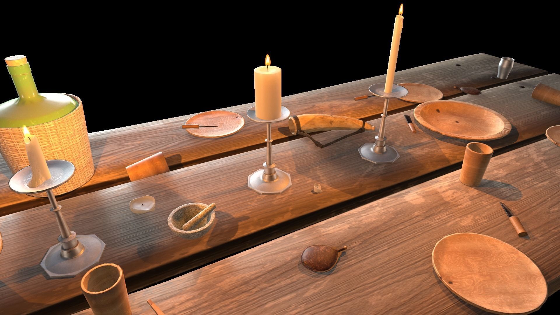 Medieval Interior Asset Pack Low-poly 3D model_5
