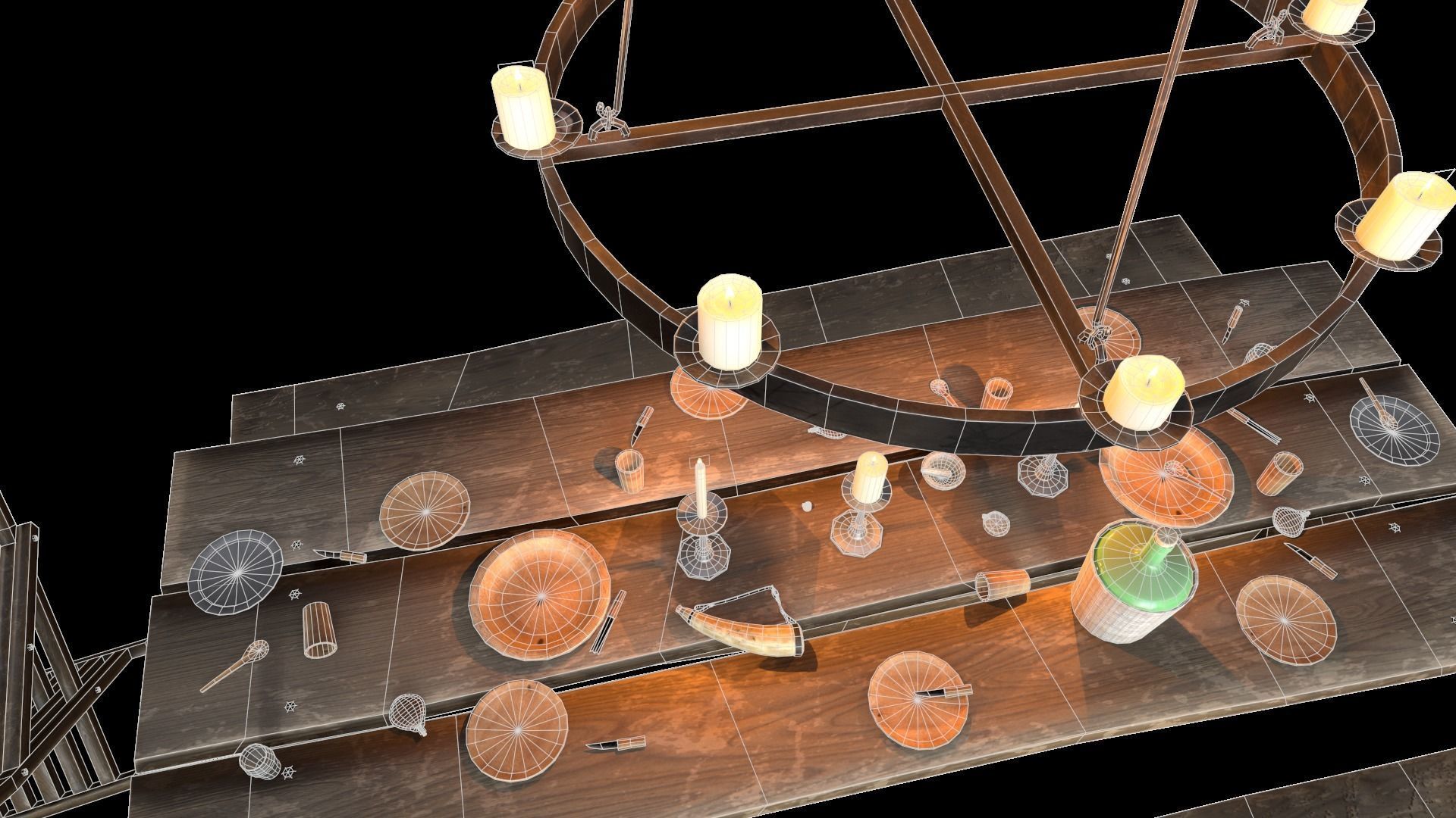 Medieval Interior Asset Pack Low-poly 3D model_4