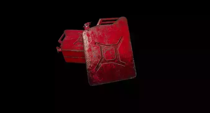 Jerry Can PBR Low-poly 3D model