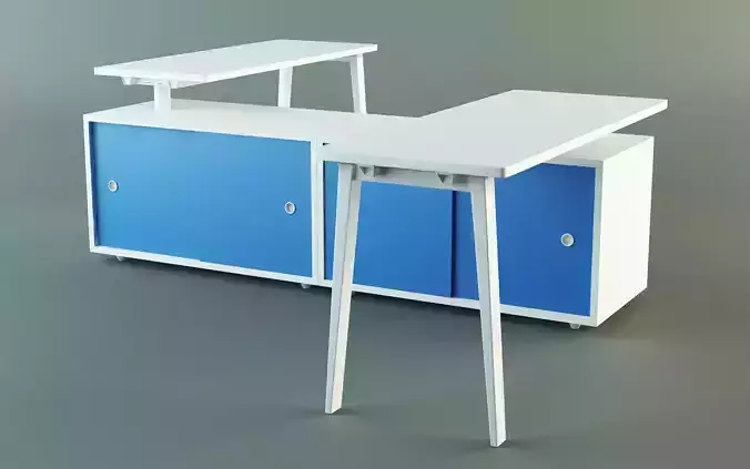 Workstation desk with two drawers