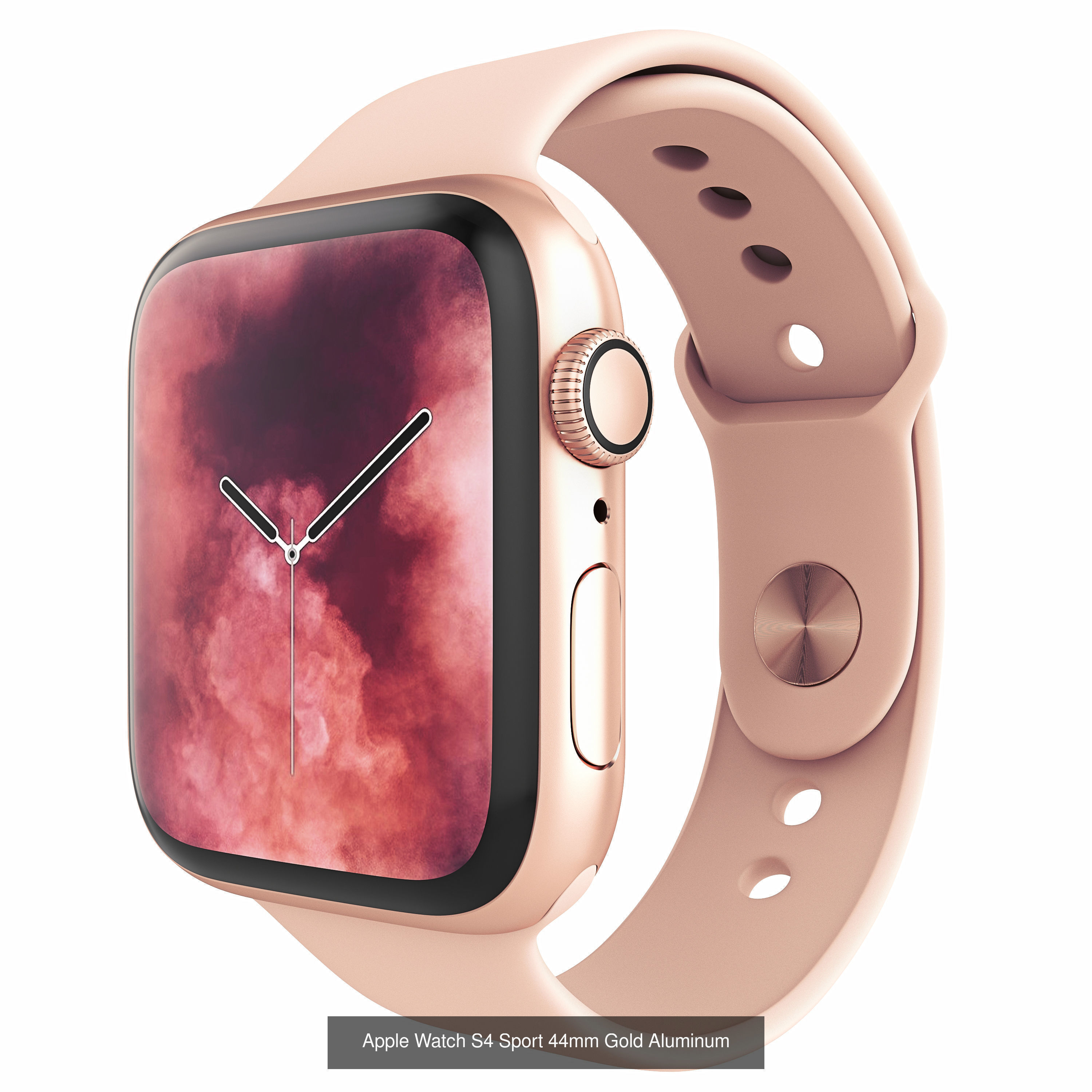 Apple Watch Series 4 44mm Aluminum Pack 3D Model Collection_5