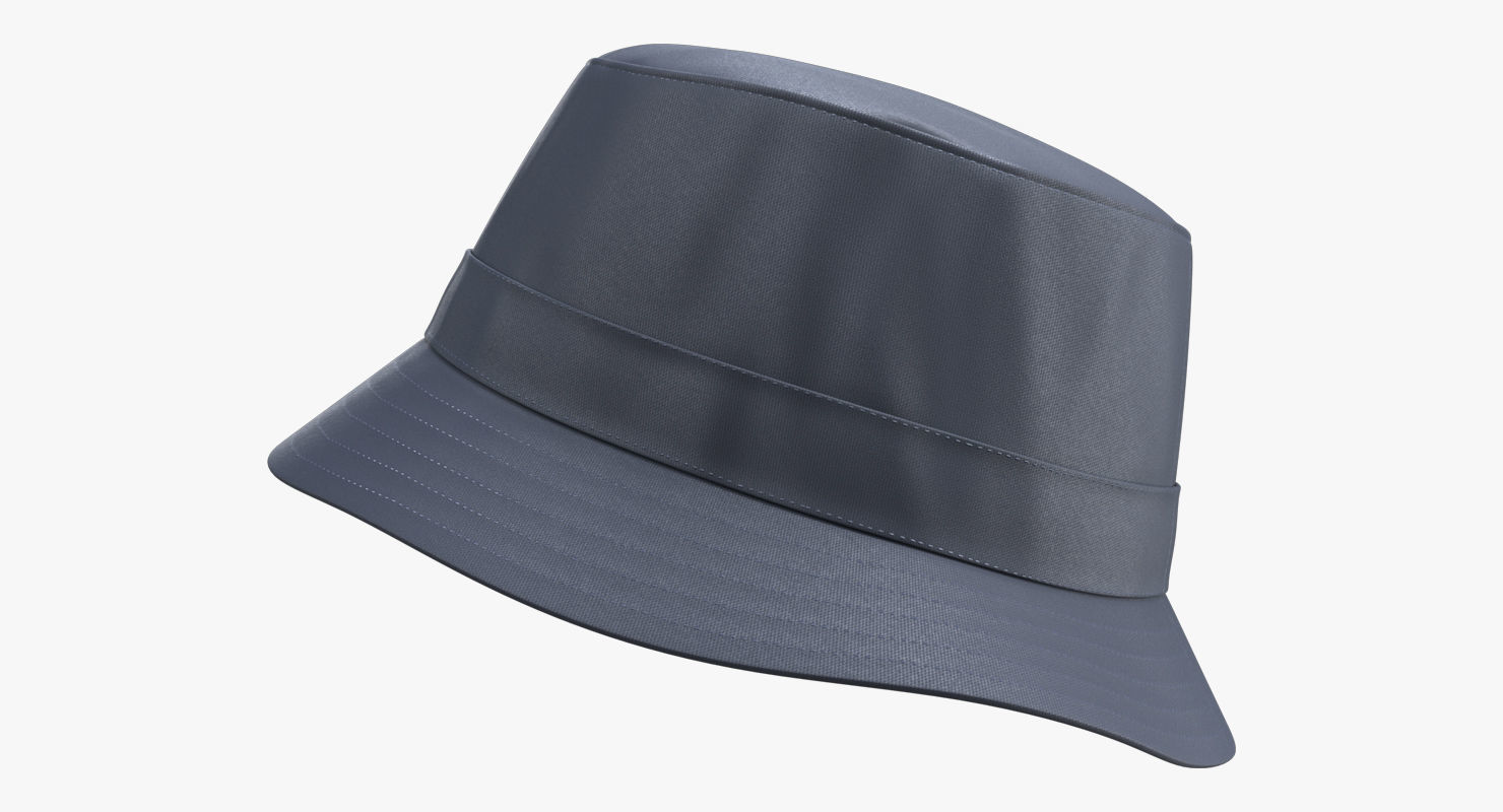 Bucket Hat PBR Low-poly 3D model_5