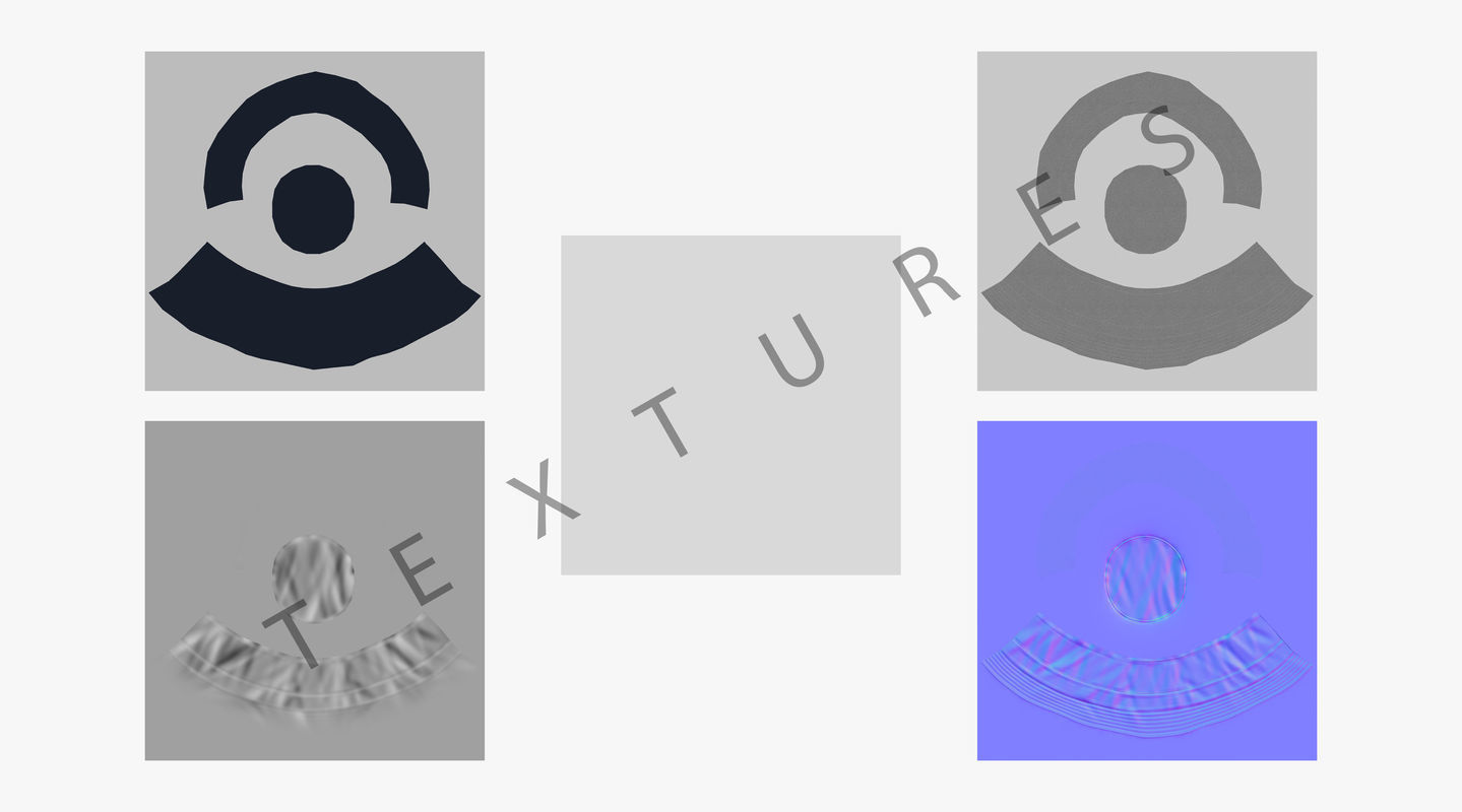 Bucket Hat PBR Low-poly 3D model_13