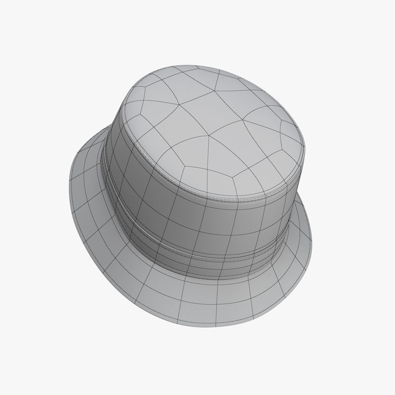 Bucket Hat PBR Low-poly 3D model_11