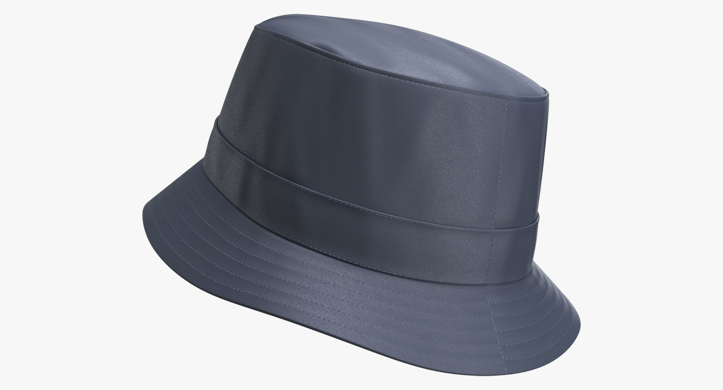 Bucket Hat PBR Low-poly 3D model_4