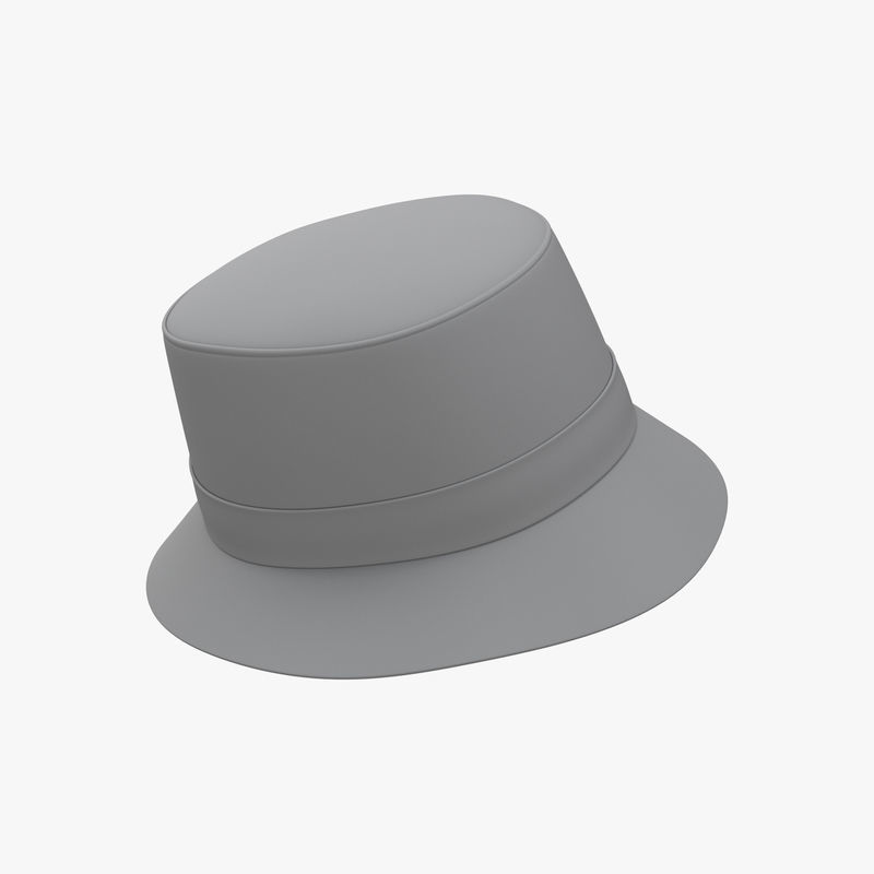 Bucket Hat PBR Low-poly 3D model_12