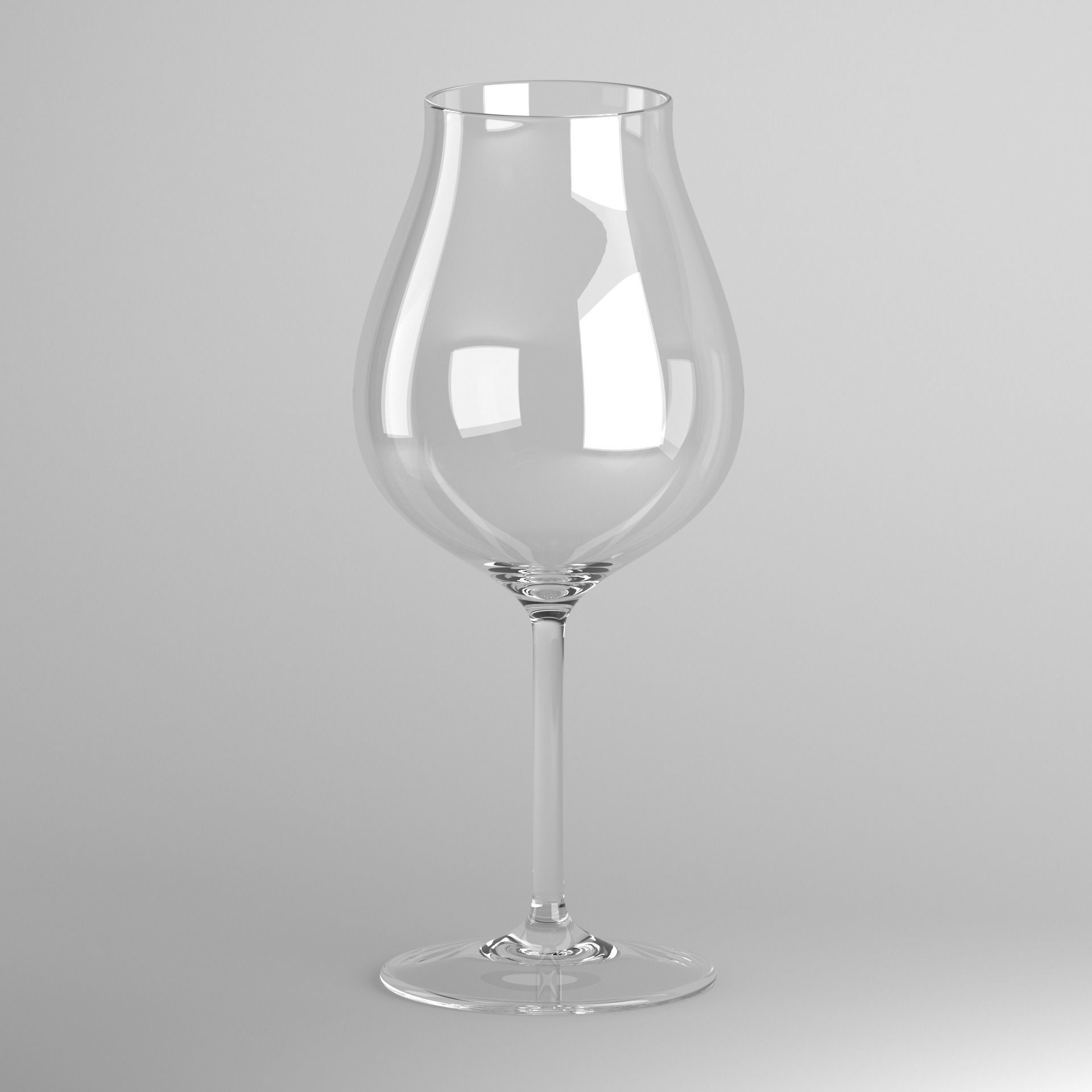 Red Wine Glass 3D model_13