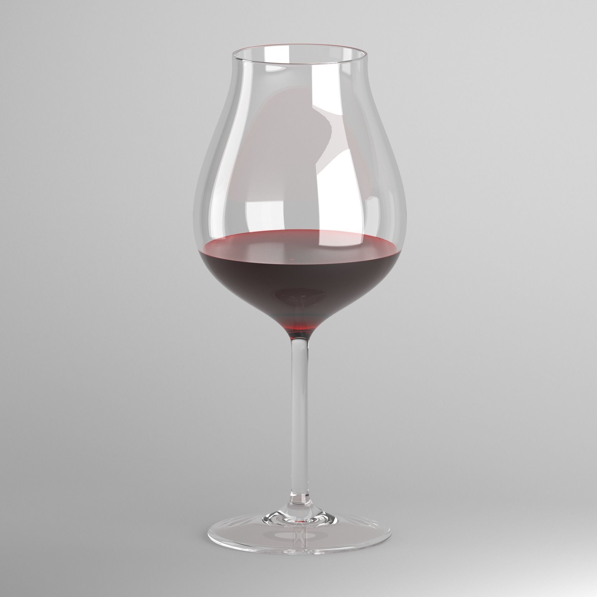 Red Wine Glass 3D model_7