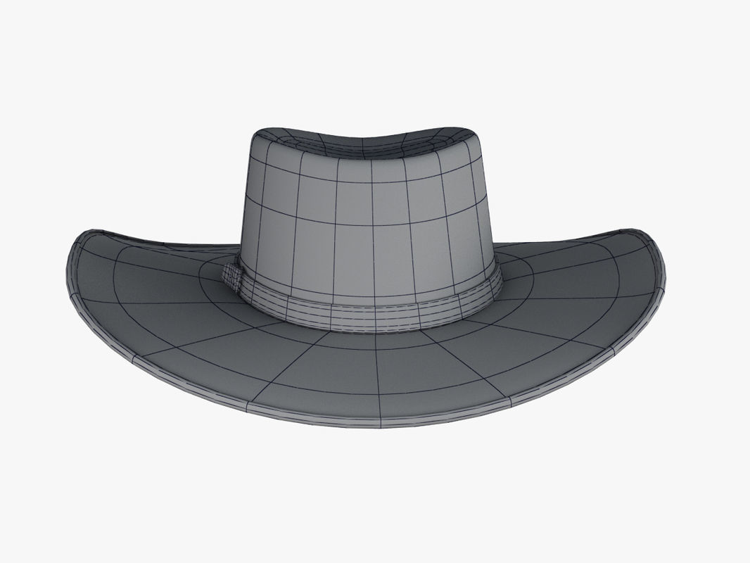 Cowboy Hat 3D model_5