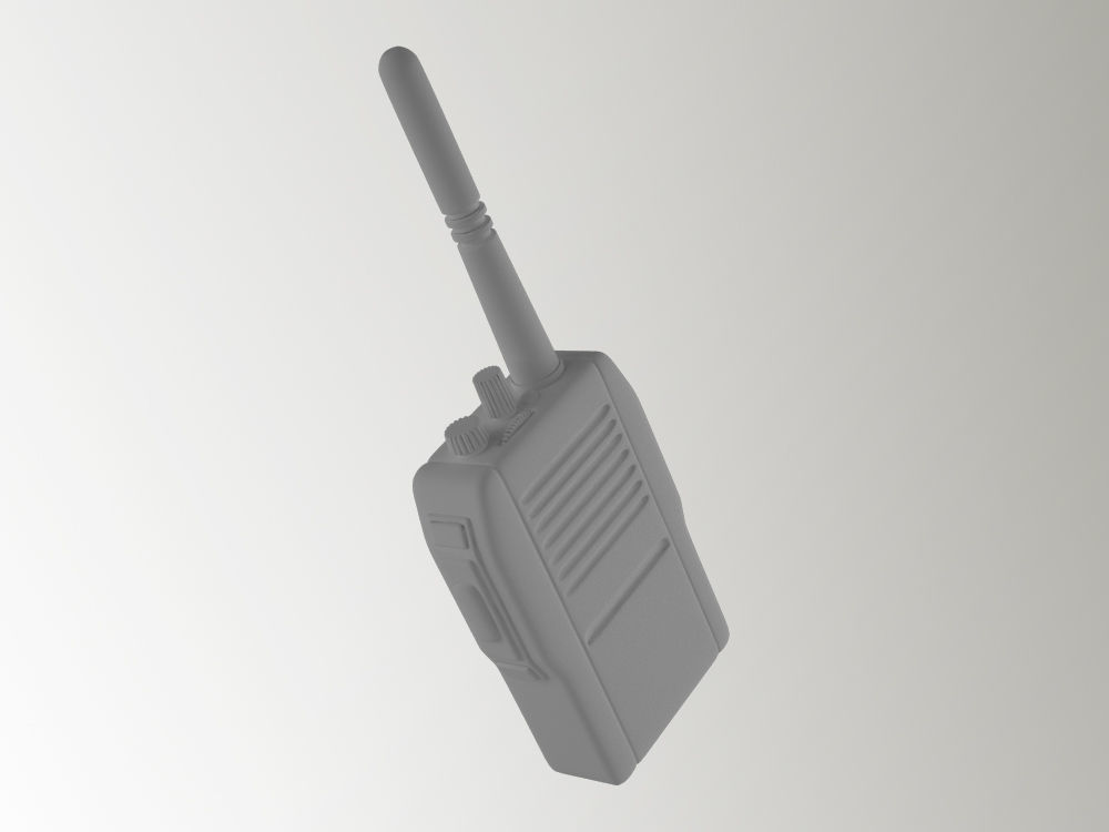 Walkie Talkie 3D model_3