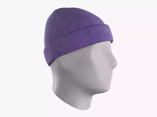 Beanie Hat Low-poly 3D model