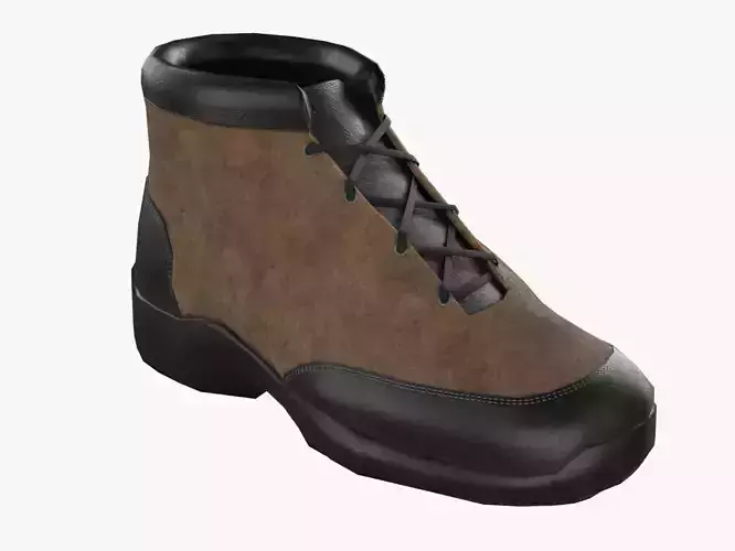Low Poly Boot Low-poly 3D model