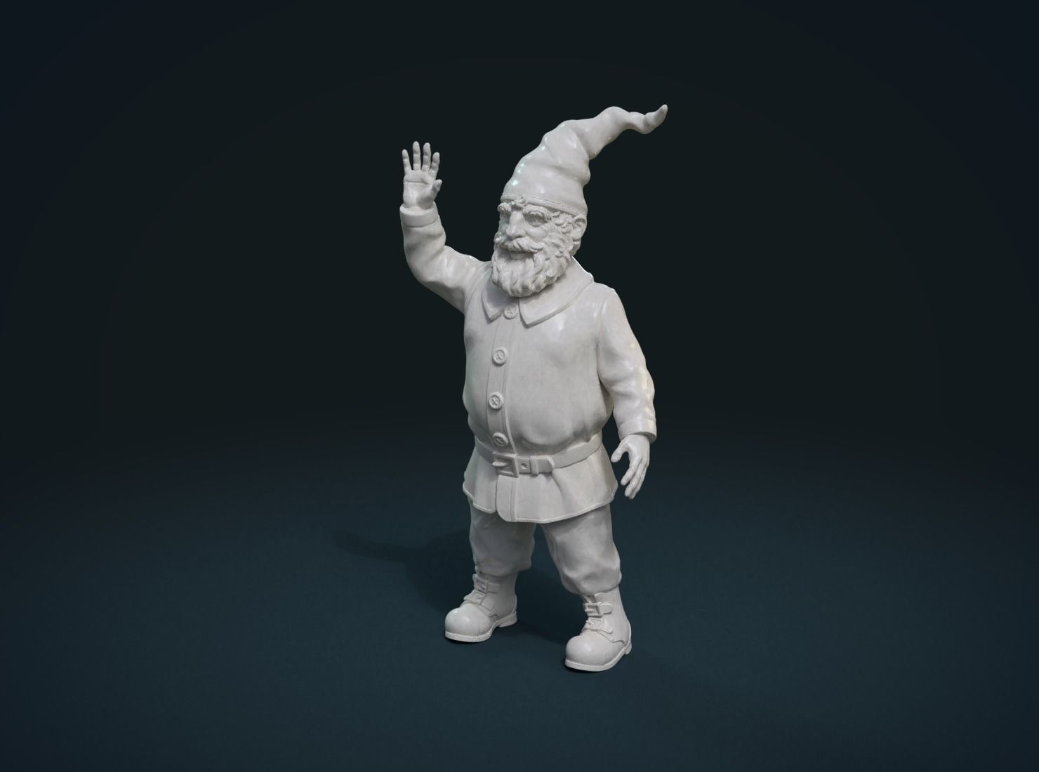 Garden Gnome II 3D print model_5