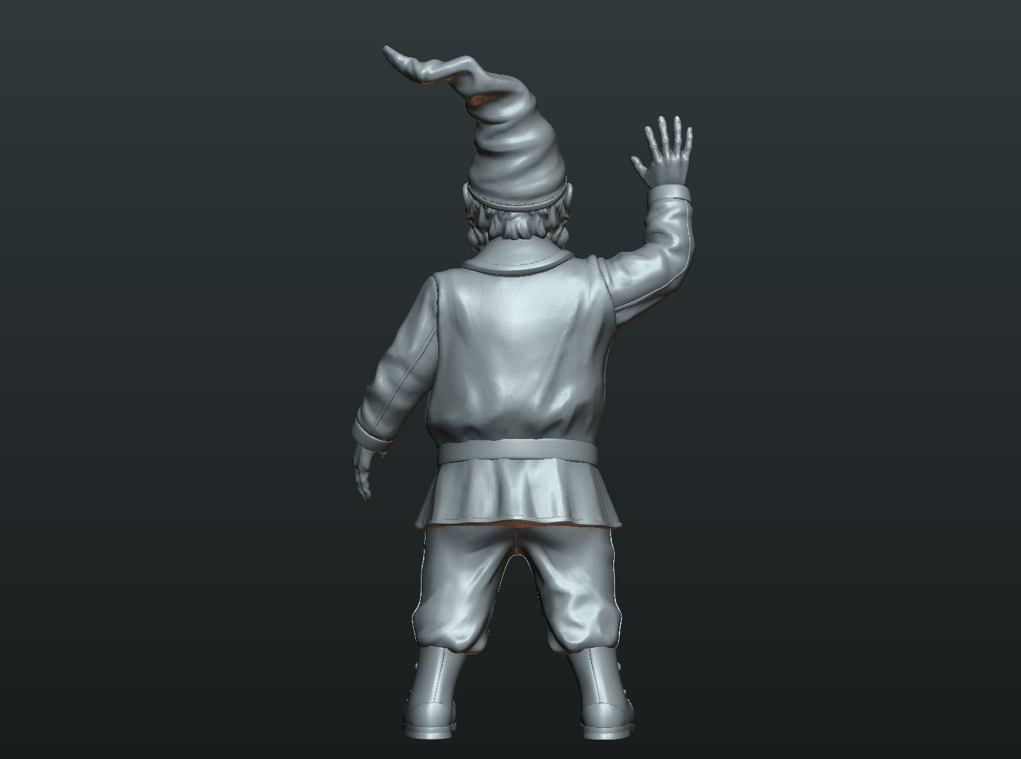 Garden Gnome II 3D print model_9