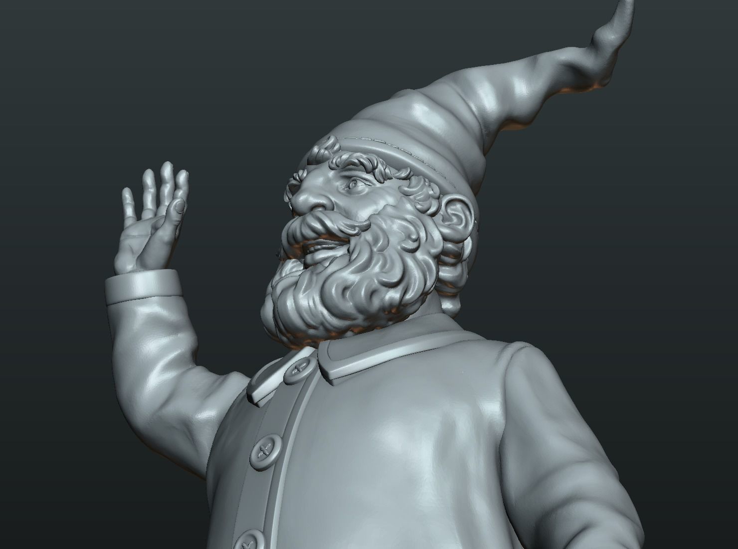 Garden Gnome II 3D print model_14