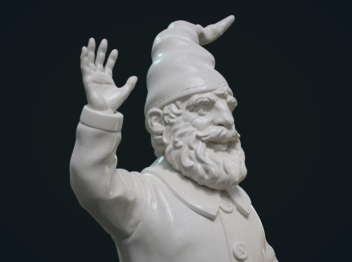 Garden Gnome II 3D print model_6