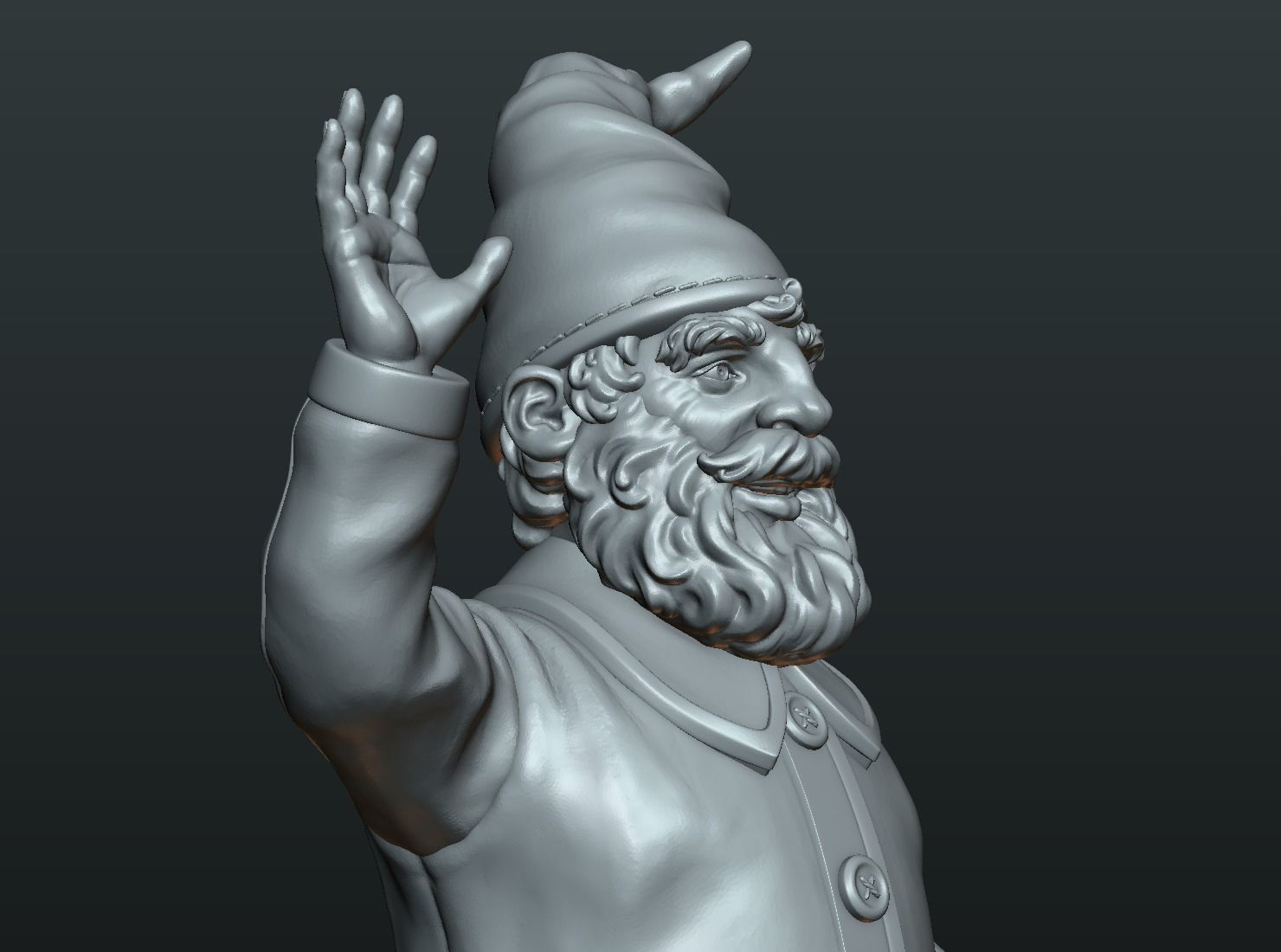Garden Gnome II 3D print model_13