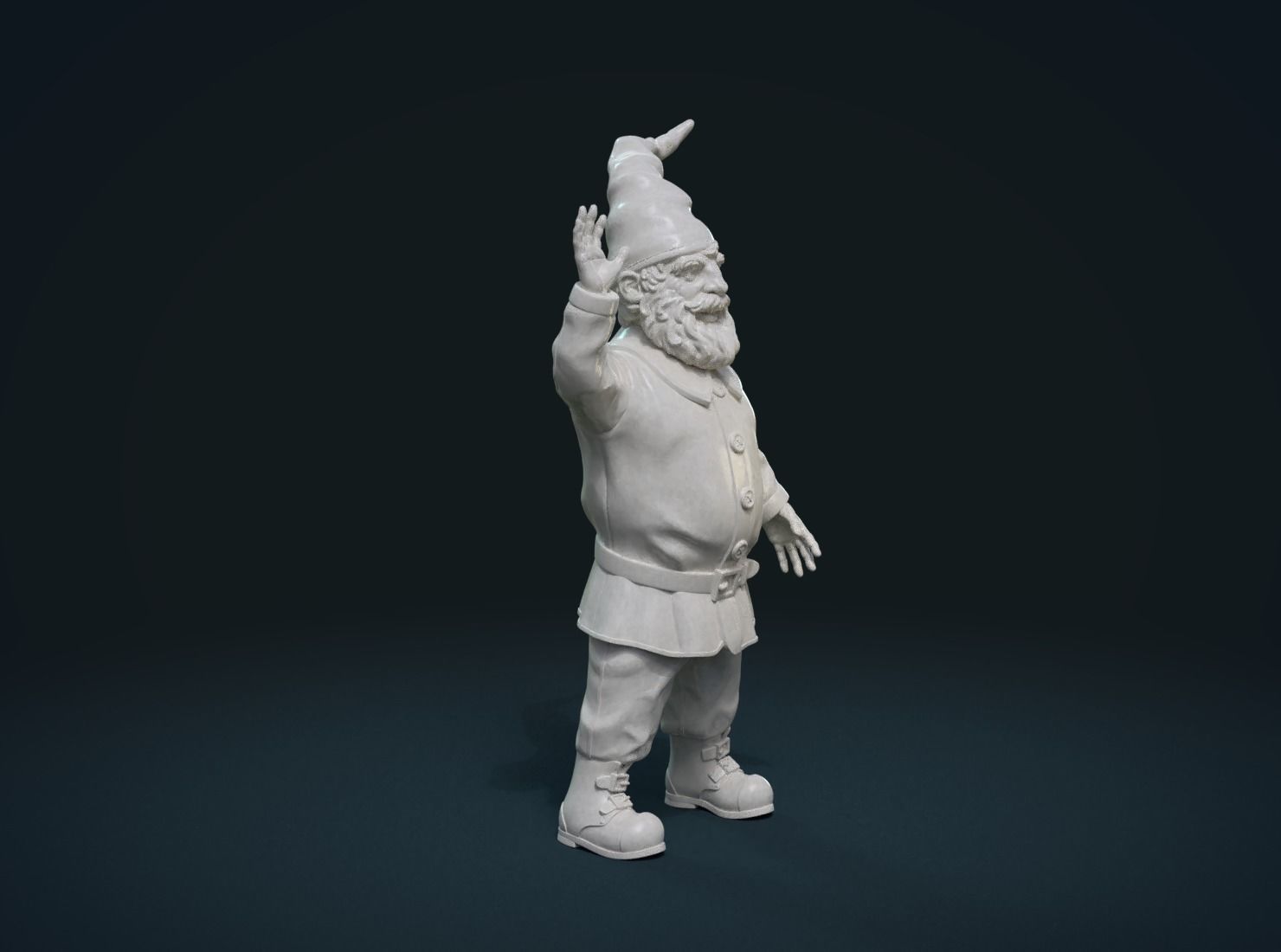 Garden Gnome II 3D print model_2