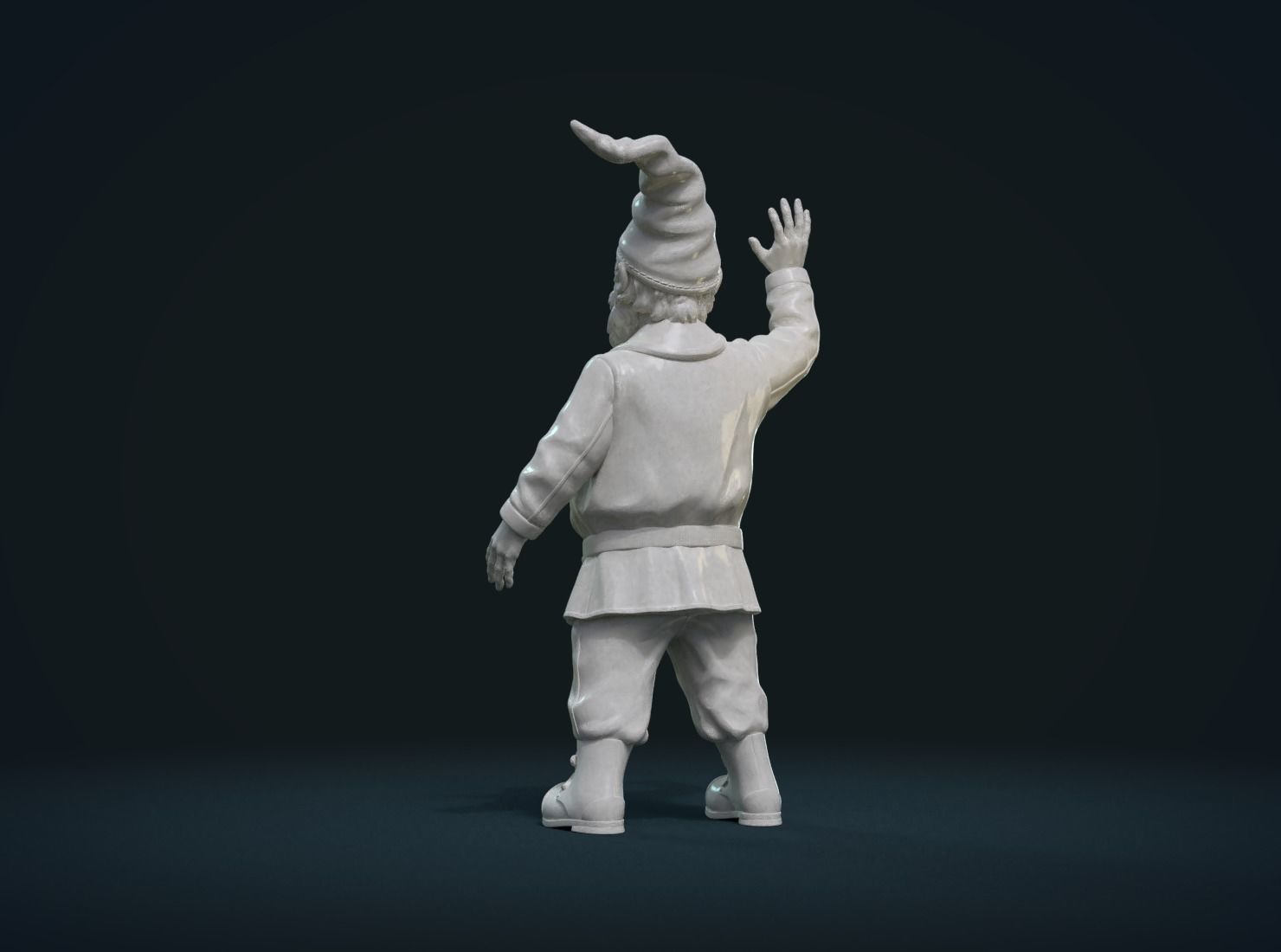 Garden Gnome II 3D print model_4