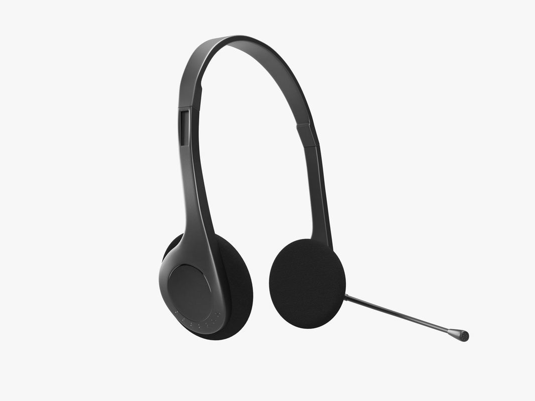 Headphone headset Low-poly 3D model_4