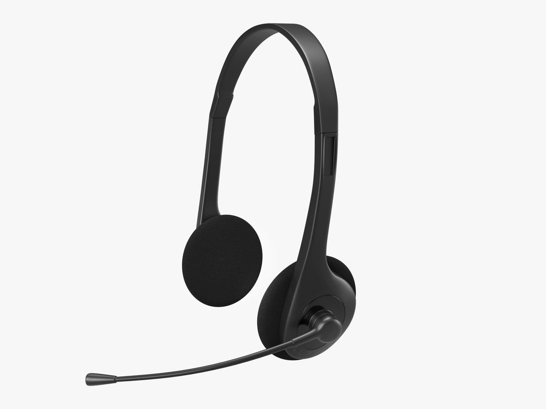 Headphone headset Low-poly 3D model_2