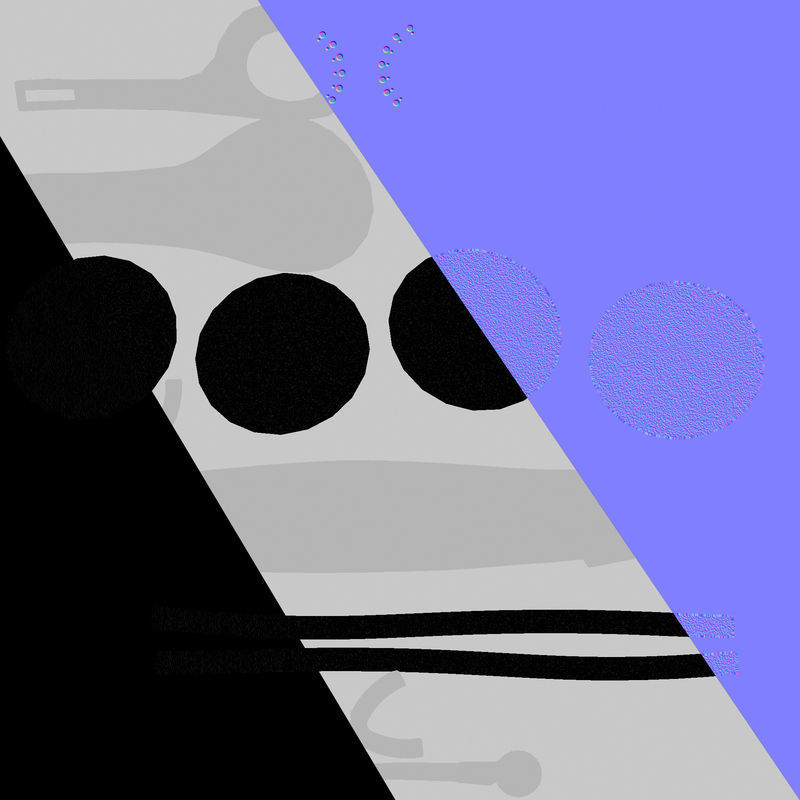 Headphone headset Low-poly 3D model_11