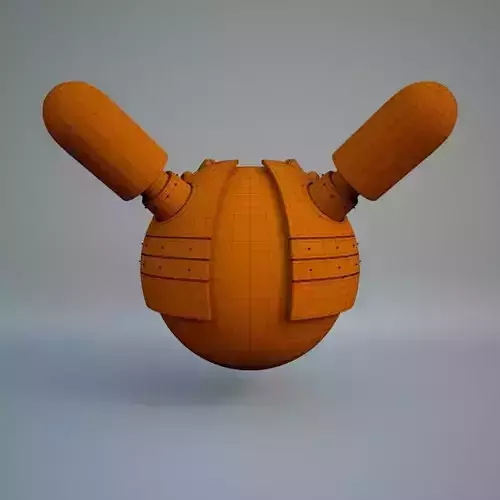 Globe Robot SciFi 3D model